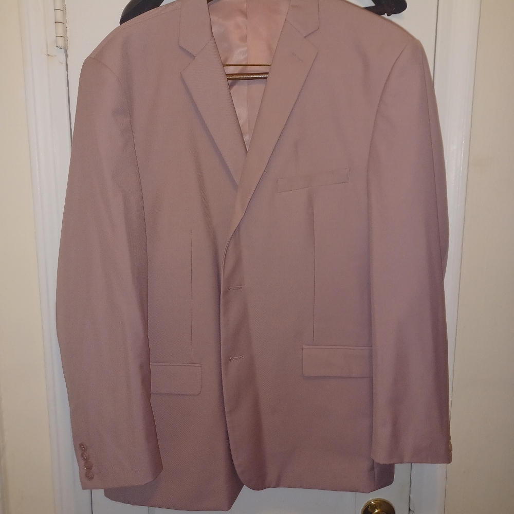 Men's Alain Dupetit Pink/Mauve Suit, Sz. 50R 44x32 Pant - Picture 1 of 9